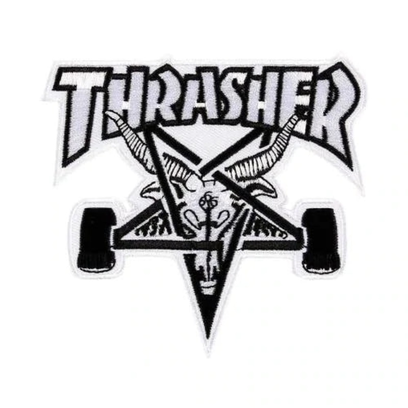 Thrasher Patch – Skategoat White OS