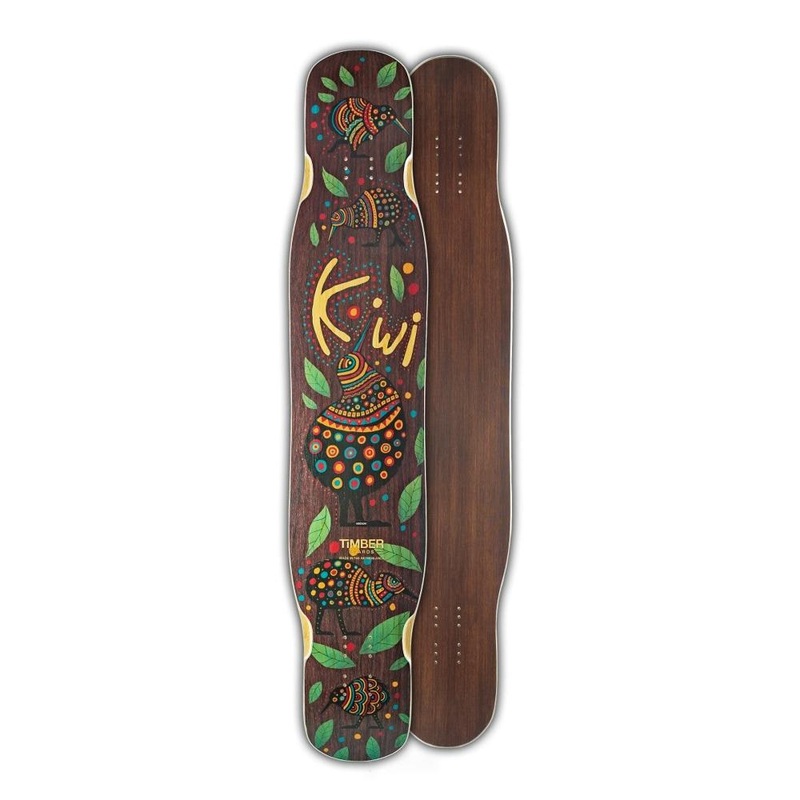 Timber Kiwi 46″ Dancing Freestyle Longboard Deck – Flex-1