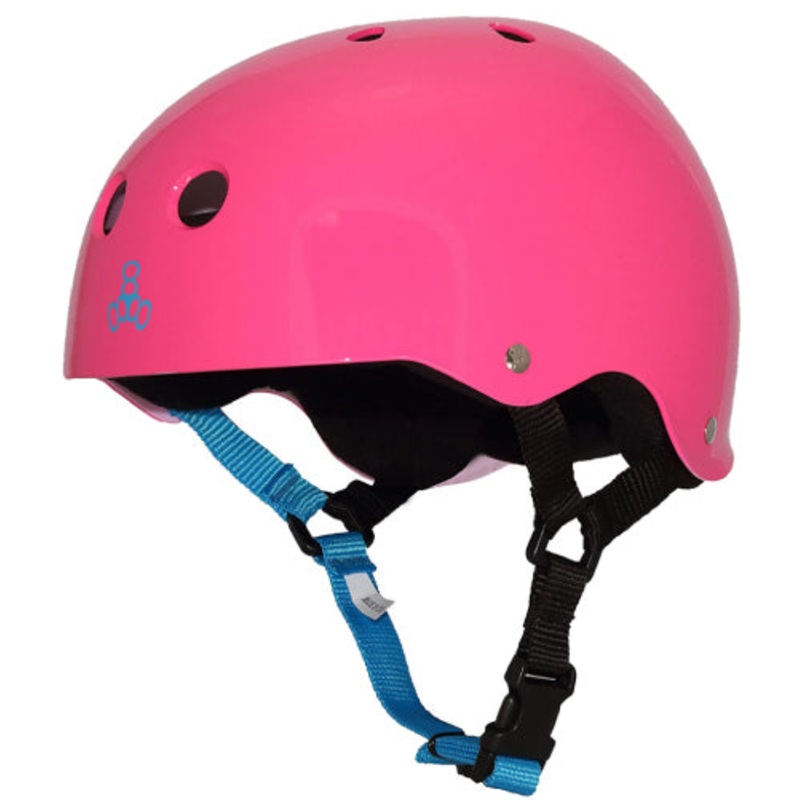 Triple Eight Sweatsaver Helmet – Neon Fuchsia Glossy Small