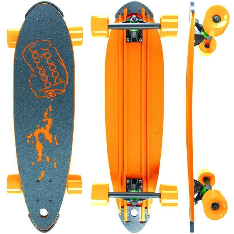 Beercan Orange 30″ Pintail Longboard Complete