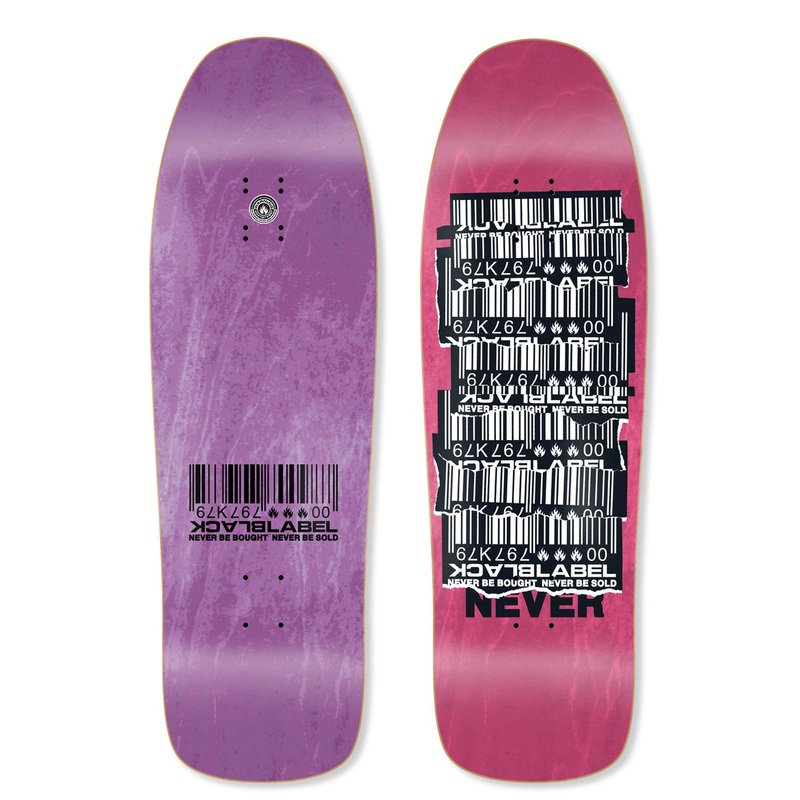 Black Label “Barcode Shredded” 10.25″ Skateboard Deck