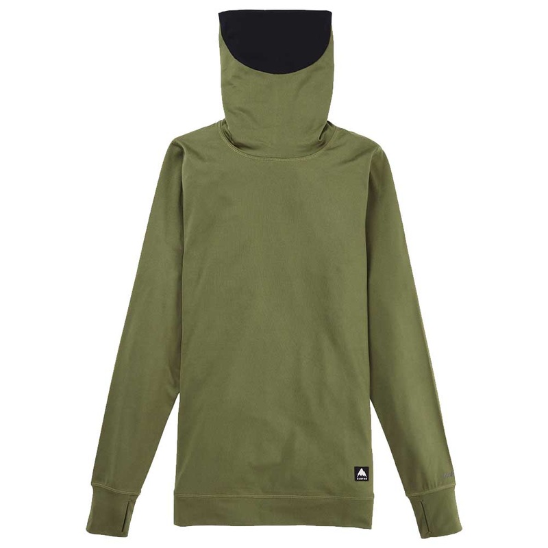 Burton Women’s Midweight Base Long Neck Shirt 2025 Small Forest Moss