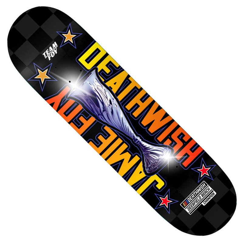 Deathwish Jamie Foy Deerfield Beach Champ Deck Black 8 x 31.5 WB:14.25