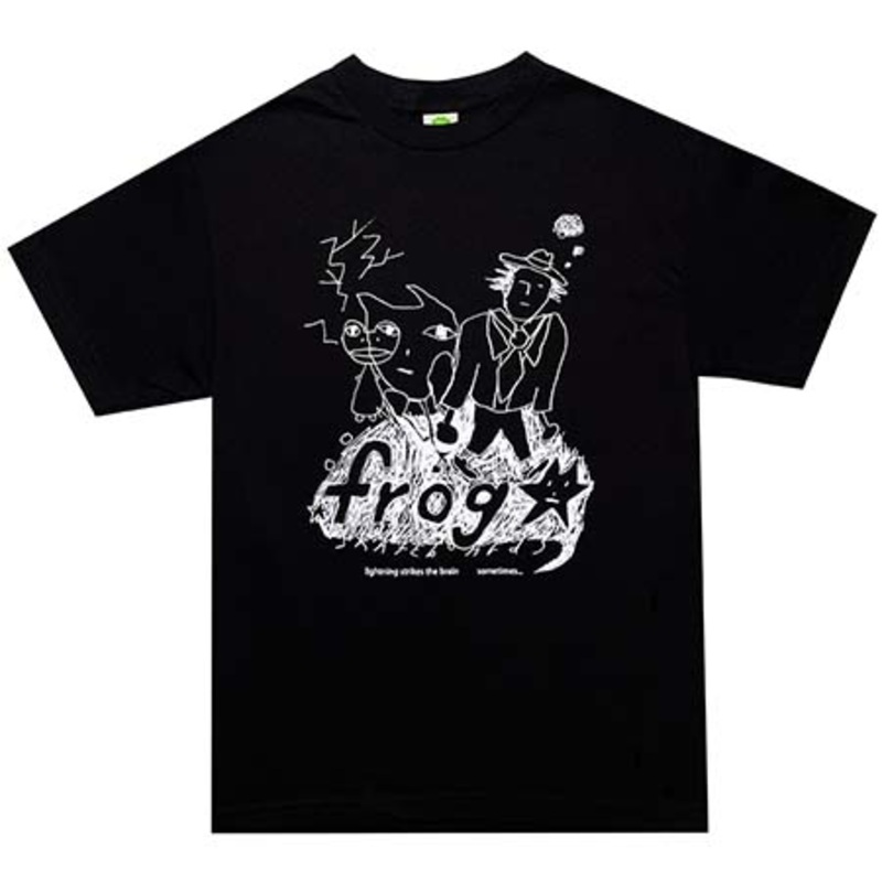 Frog Skateboards Lighting Strikes T Shirt Black Medium
