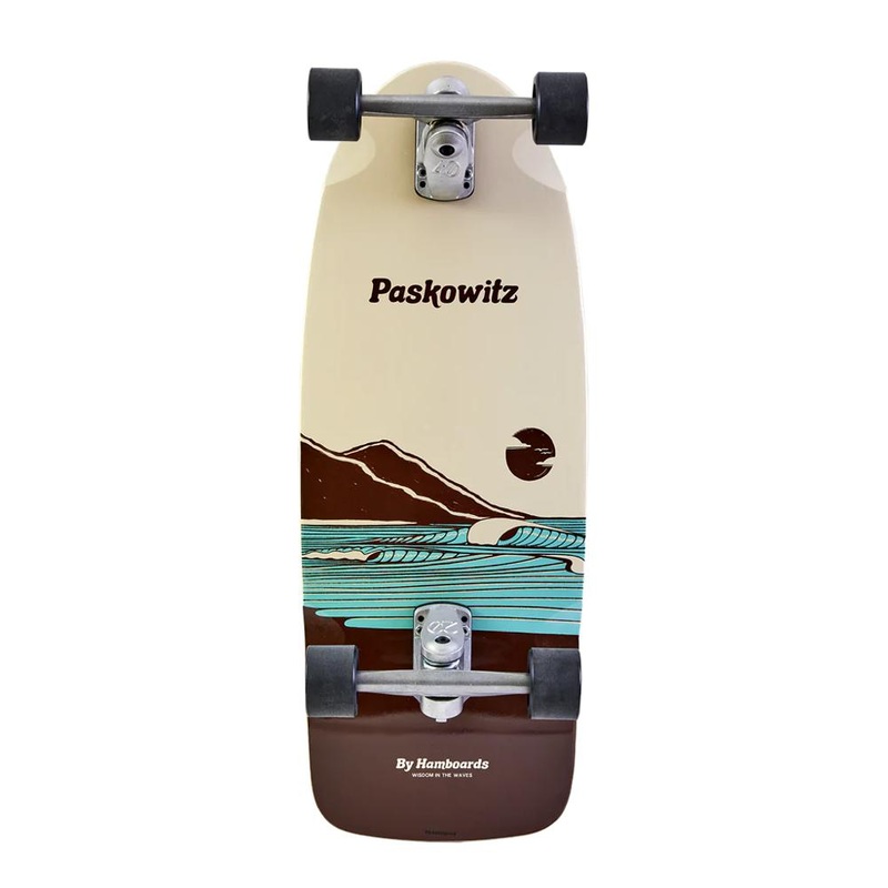 Hamboards Paskowitz Zen Swell 30″ Surfskate Cruiser Longboard Complete