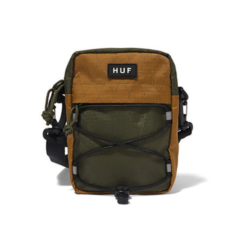 HUF Bowery Side Bag Olive One size fits all
