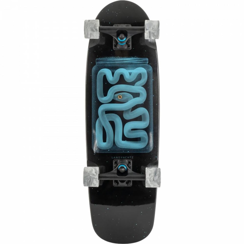 Landyachtz Tugboat Midnight Snek 9″ Black/Blue Skateboard