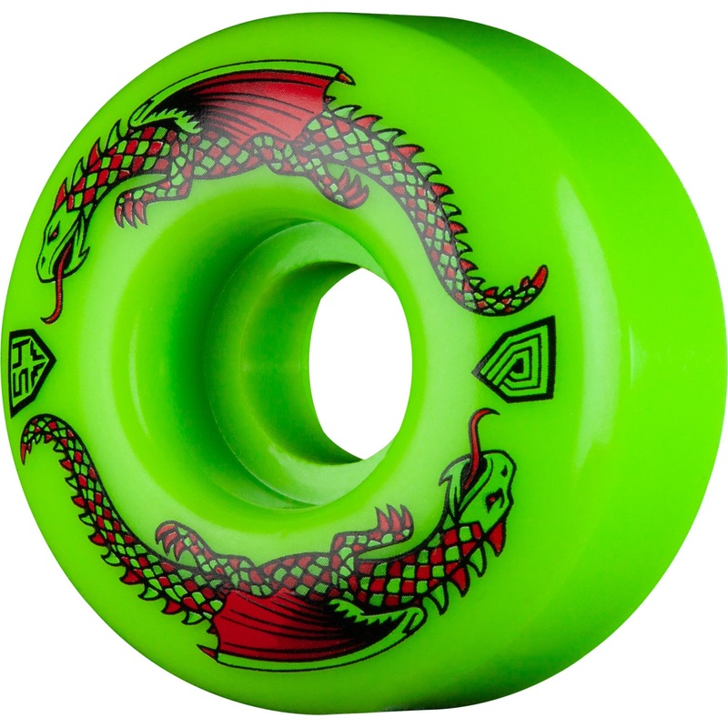 Powell Peralta Dragon Formula 54mm 93A Skateboard Wheel (Green)