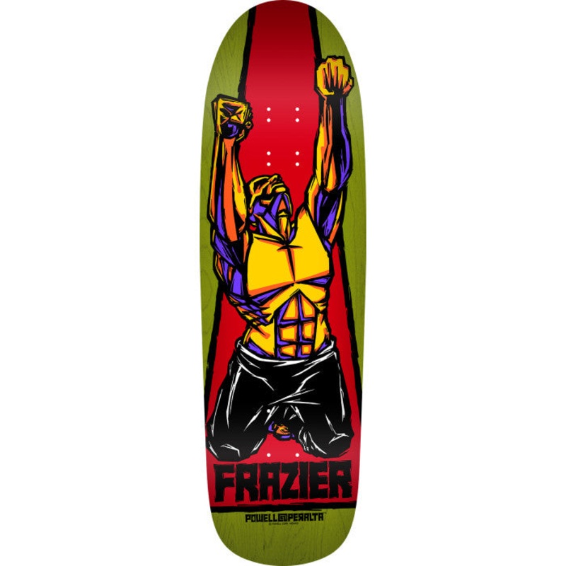 Powell Peralta Mike Fraizer Yellow Man 9.5″ Green Stain Skateboard Deck