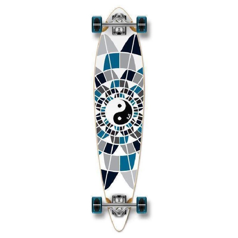 Punked Ying Yang Pintail 40″ Longboard Complete