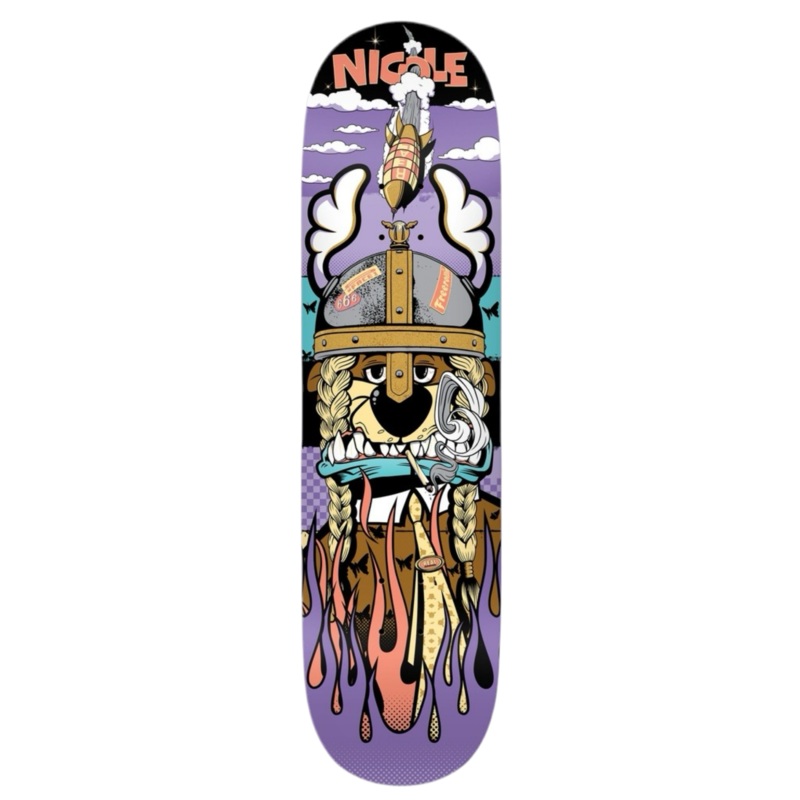 Real Nicole x D Face 8.06″ Skateboard Deck 8.06″ WB 14.0″
