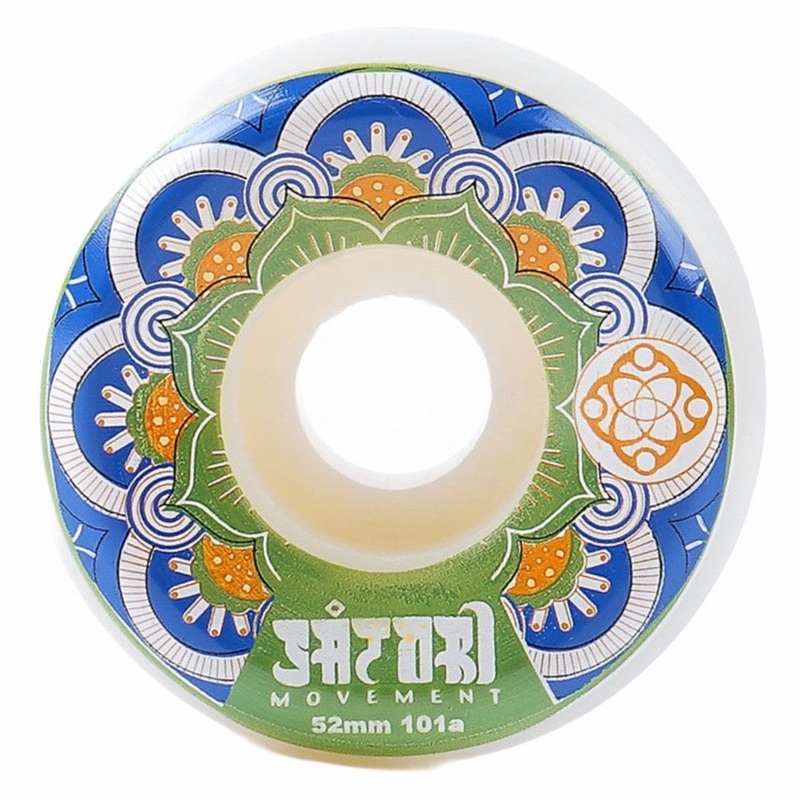 Satori Mandala 52mm 101a Blue Skateboard Wheels 52mm