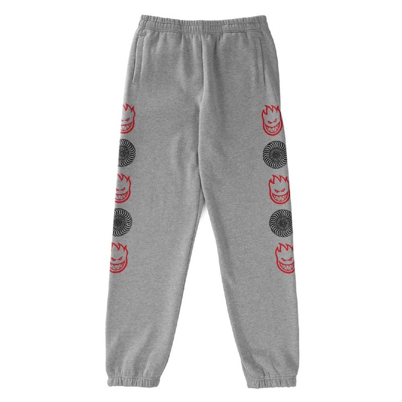 Spitfire Bighead Swirl Combo Sweatpants Small Grey