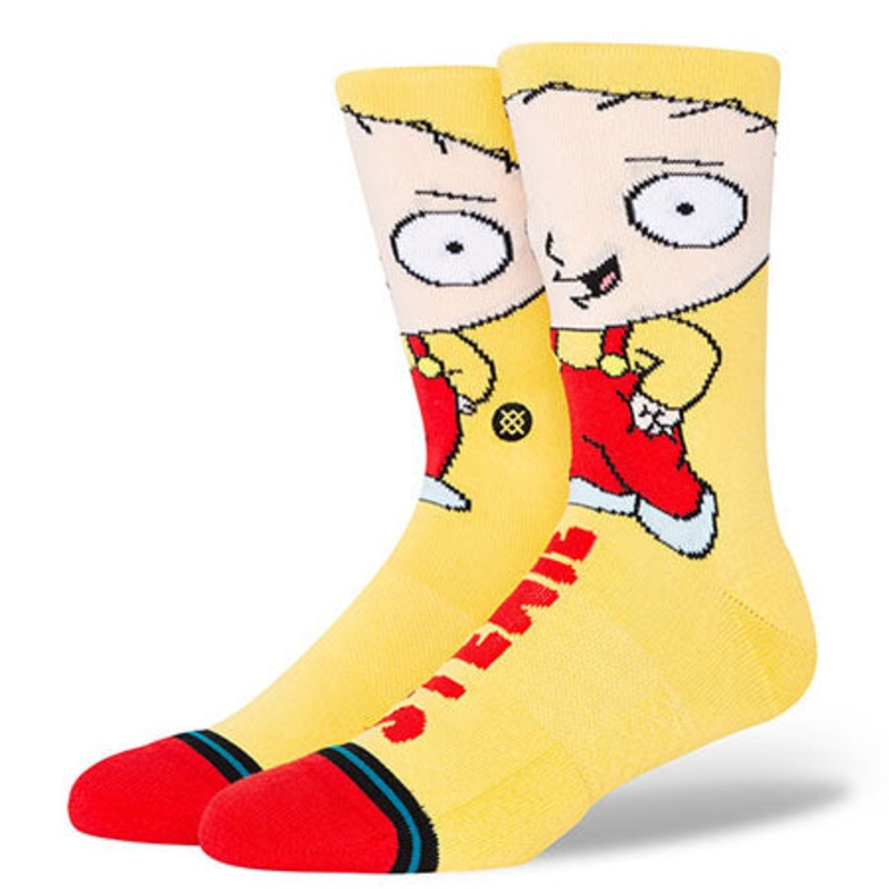Stance Stewie Crew Socks Yellow Large