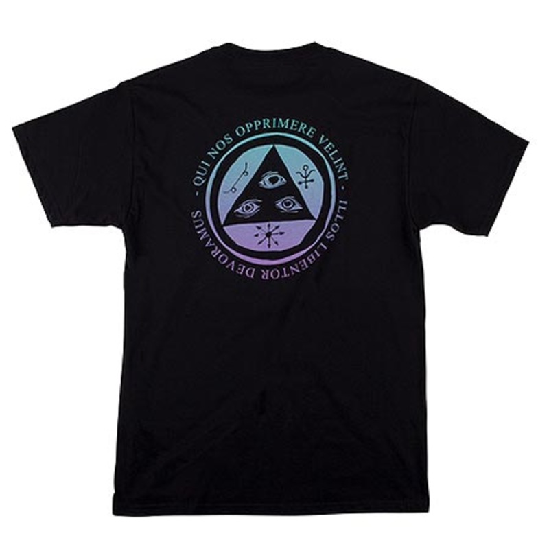Welcome Skateboards Latin Tailsman T Shirt Black Medium