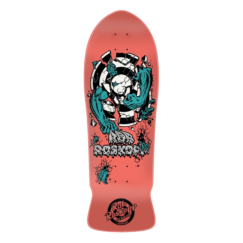 10.17in Roskopp 3 Reissue Santa Cruz Skateboard Deck No Color 10.17in x 30.41in