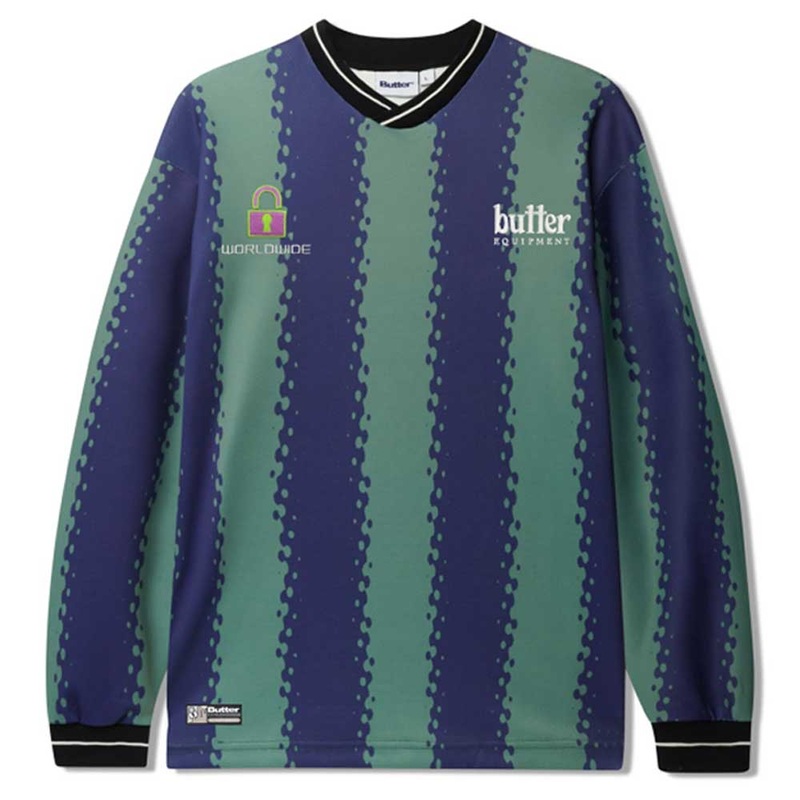 All City Navy Army Jersey Longsleeve Butter Goods Top LG