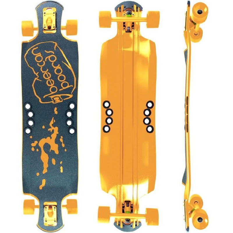 Beercan Yellow 42″ Oat Soda Drop Through Longboard Complete