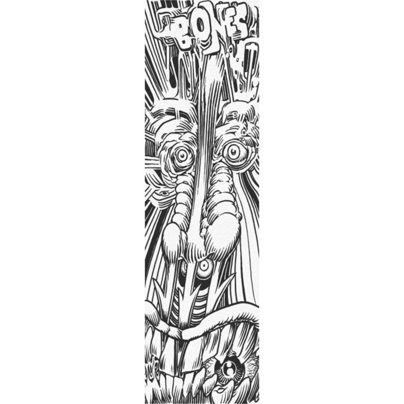 BONES WHEELS “FORKED” 9″ B&W GRAPHIC GRIP TAPE