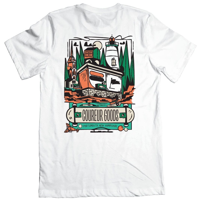 Coureur Goods Postcard Tee White Youth M