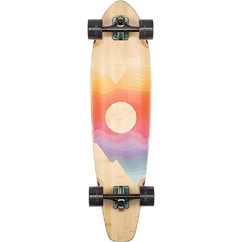 Globe Arcadia in Mountains 36″ Cruiser Top Mount Longboard Complete