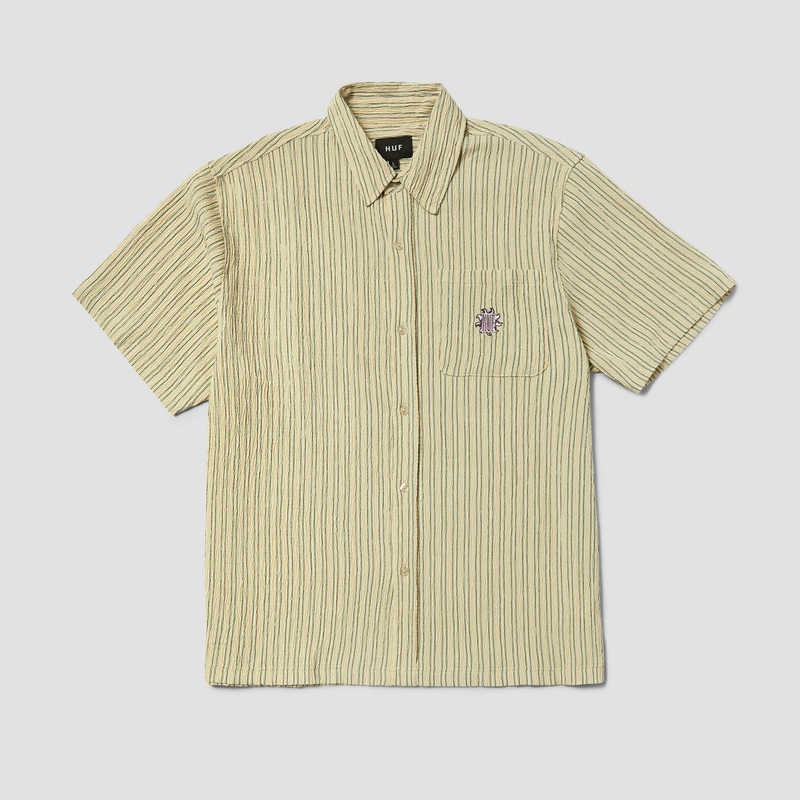 Huf Apollo Shortsleeve Striped Shirt Natural Small