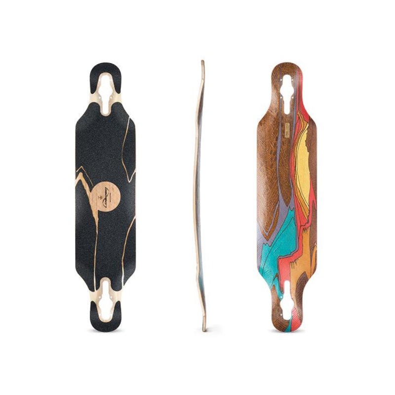 Loaded Boards Icarus 38″ Drop Through Longboard Deck Flex 1: 170-250+lbs / 75-115+kg