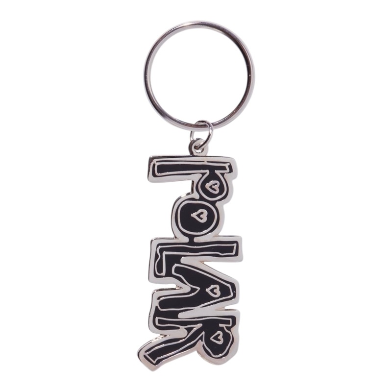 POLAR HEART LOGO KEYCHAIN BLACK OS