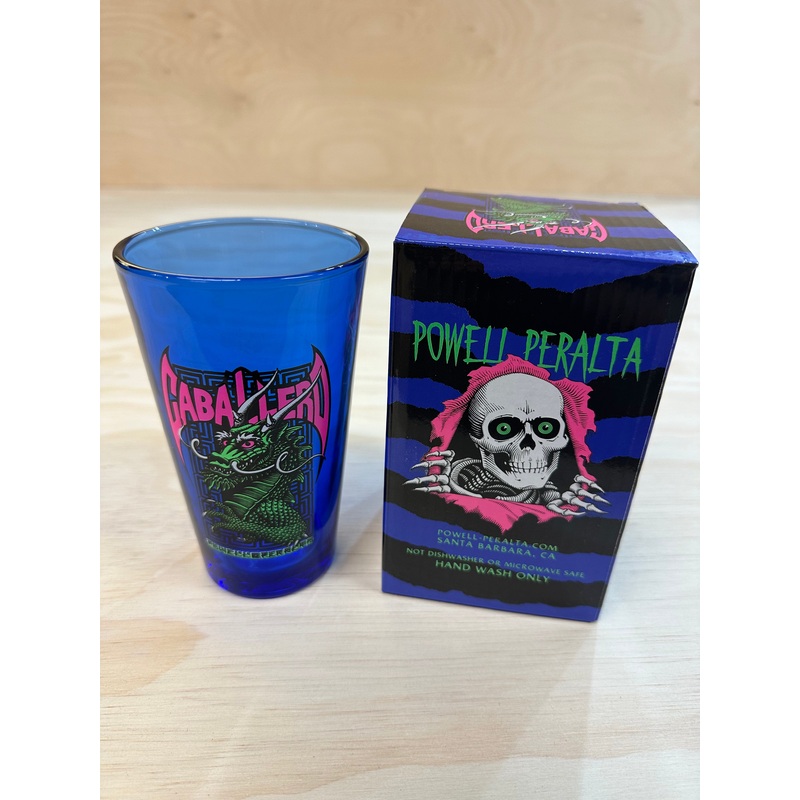 Powell Peralta Pint Glass Cab Street Dragon Blacklight