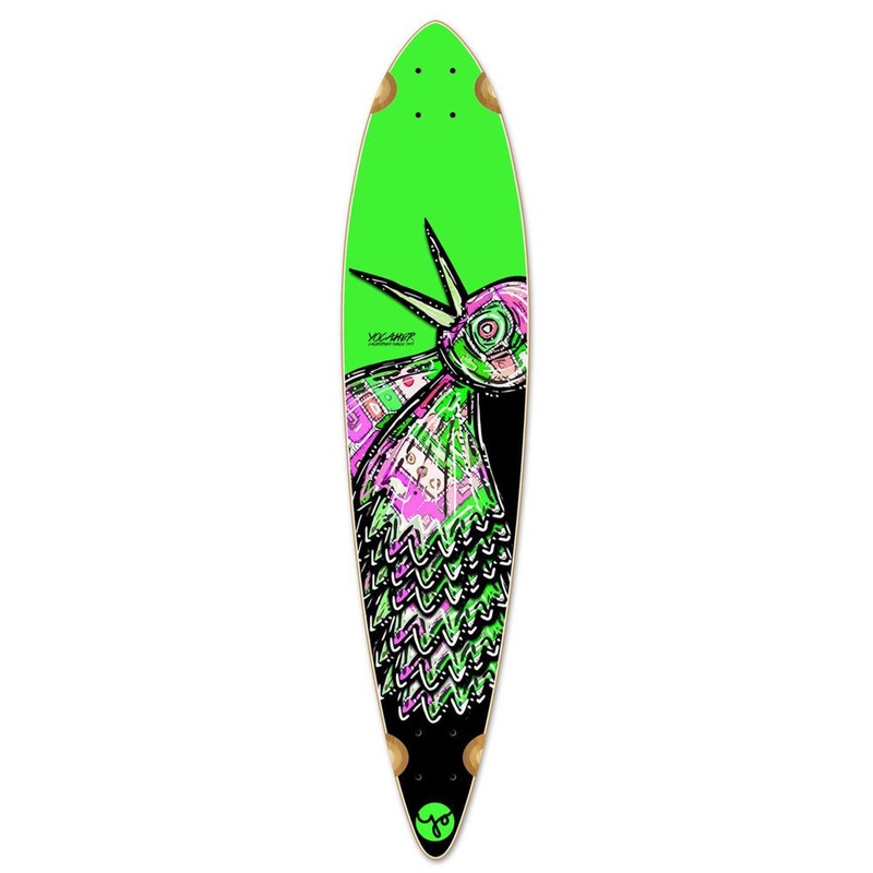Punked Pintail Longboard Deck – The Bird Green Deck