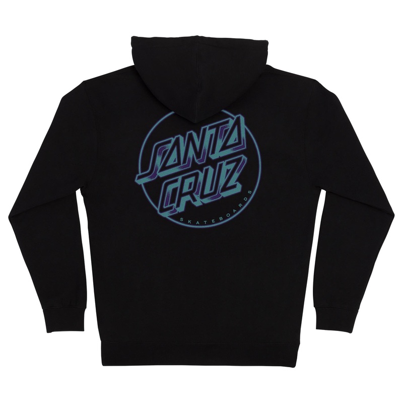 SANTA CRUZ DRESSEN ROSE DAGGER OPUS ZIP-UP SWEATSHIRT Small Black