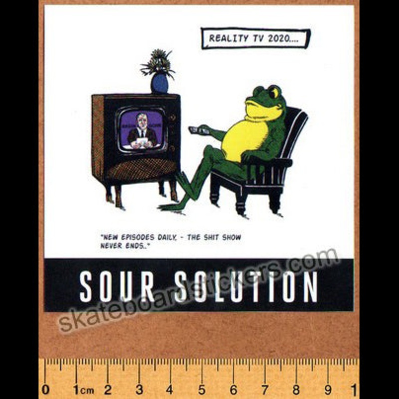 Sour Solution Skateboards Skateboard Sticker – 2020 Shit Show