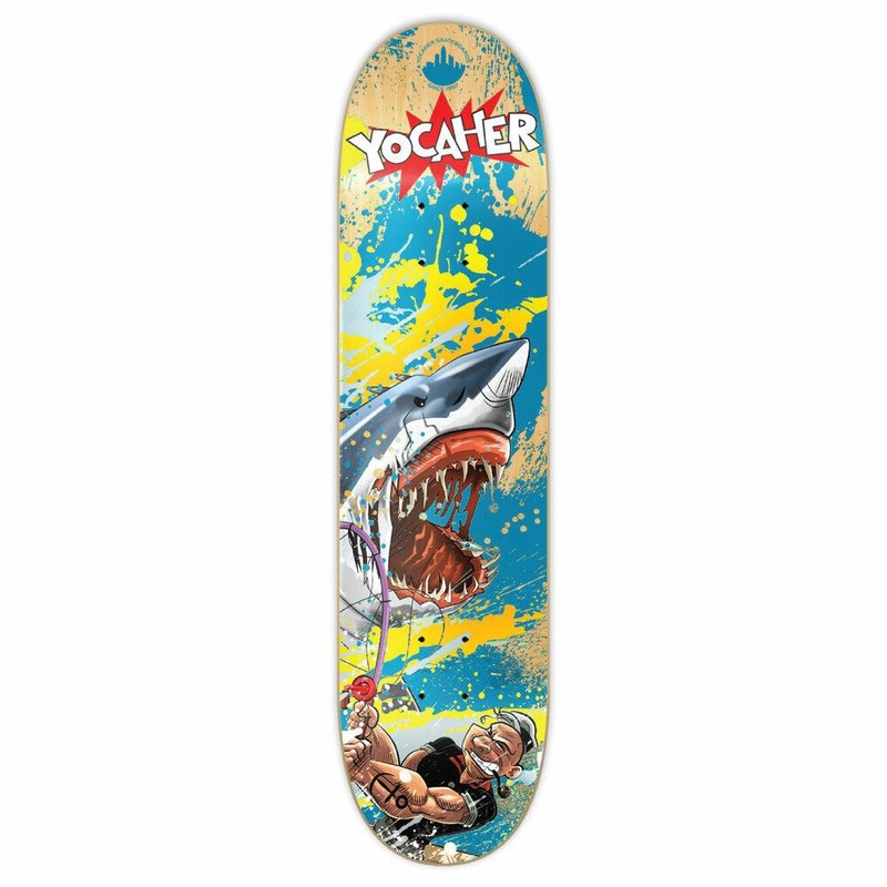 Yocaher Graphic Skateboard Deck – Retro Series – Fishing 7.5″