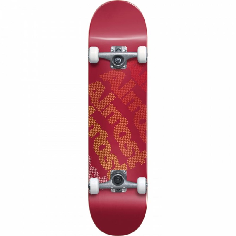 Almost Light Bright First Push Red 7.75″ Skateboard Complete Complete