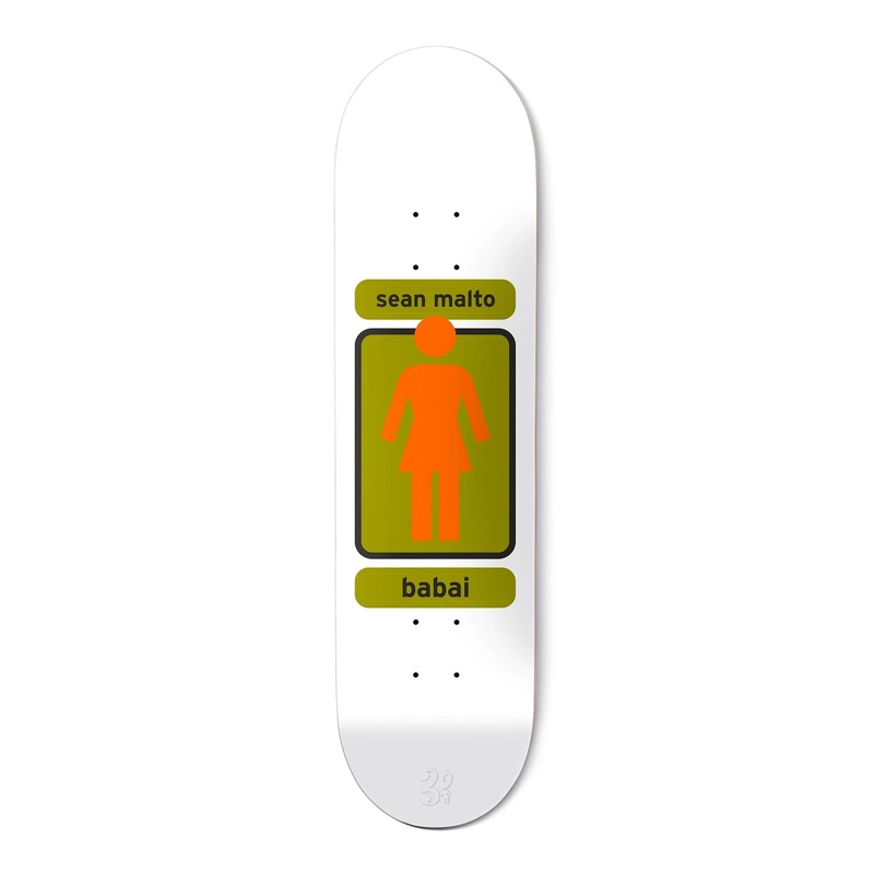 Girl – 8.25″ 93 Til W46D3 Sean Malto Deck – White 8.25″