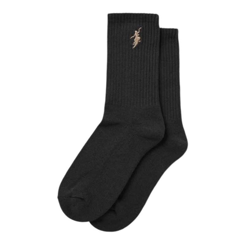 POLAR RIB SOCKS | NO COMPLY – BLACK / BROWN OS