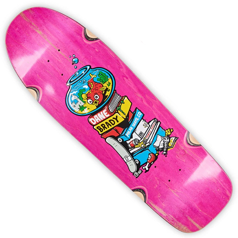 Polar Skateboards Dane Brady Fish Bowl Wheel Wells Shaped Deck Assorted Woodgrain 9.75 x 31.375 WB:14.125