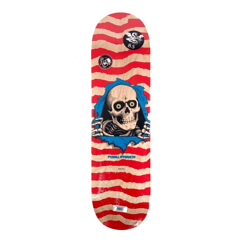 Powell Peralta – 8.5″ –  Ripper Shape 244 Deck – Natural / Red