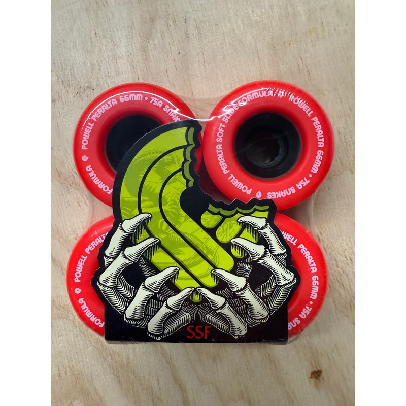 POWELL PERALTA SNAKES RED 66MM 4PK 66 mm