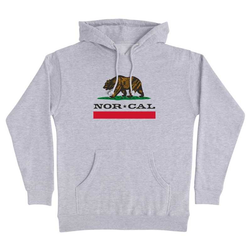 Republic Mens Nor Cal Hoodie Grey Hthr S