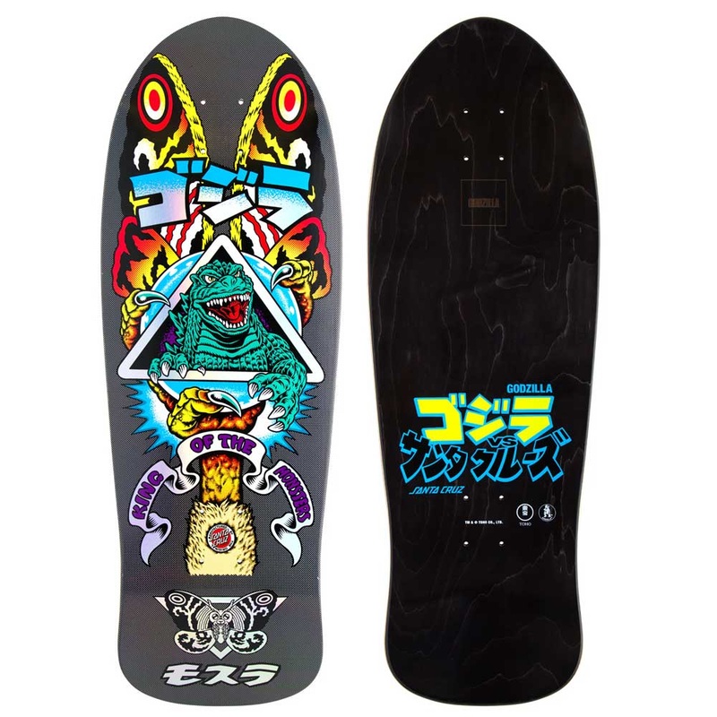 Santa Cruz Godzilla Mothra Natas Skateboard Deck 10.538″ Deck Only 10.5″