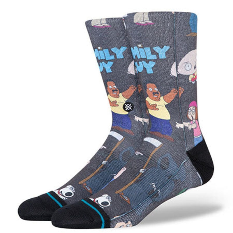 Stance Family Guy Crew Socks Black Large
