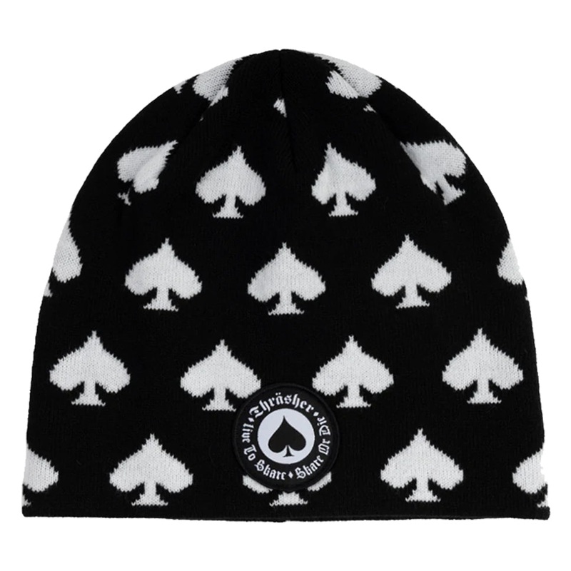 Thrasher Magazine Oath Skully Beanie Black One Size Fits All