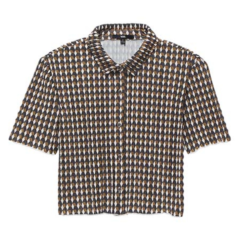 Vans Womens Ambrosy Crop Shirt Sepia Extra Small