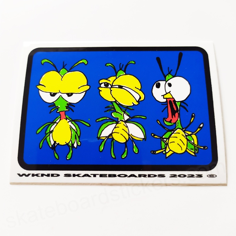 WKND Skateboards Skateboard Sticker – 8cm across approx