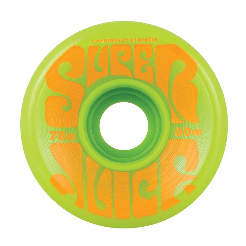 60mm Super Juice Green 78a OJ Skateboard Wheels Green 60mm