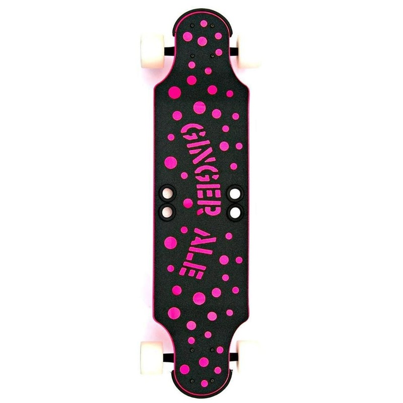 Beercan Pink 32″ Ginger Ale Drop Down Longboard Complete