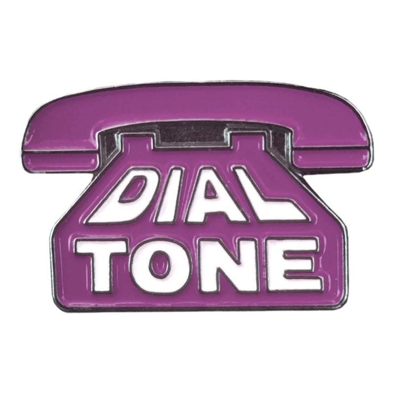 DIAL TONE WHEEL CO. OG LOGO ENAMEL PIN LAVENDER OS