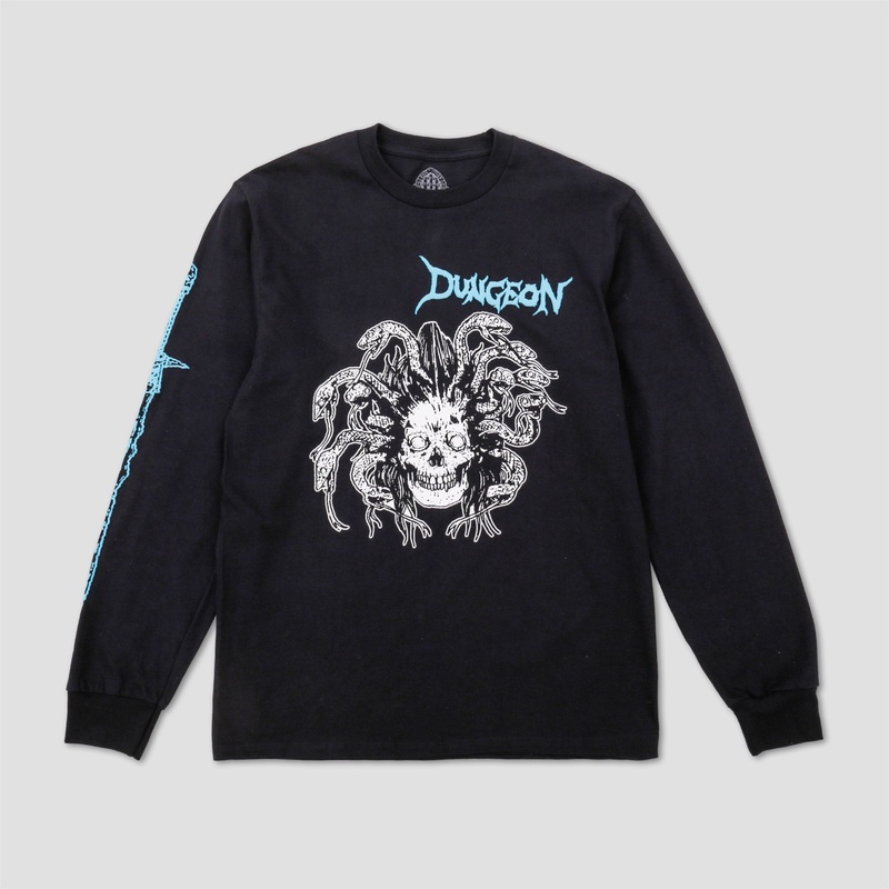 Dungeon Medusa Longsleeve T-Shirt Black Small