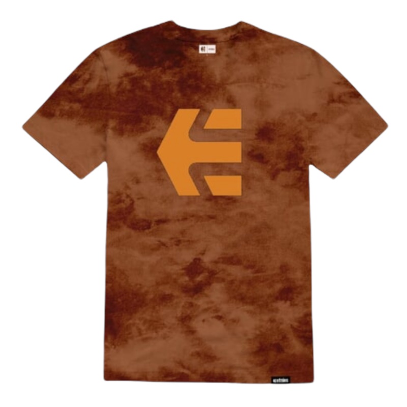Etnies Icon Wash T Shirt Black Orange S